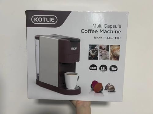 KOTLIE AC-513HF 5-in-1 19-Bar Multi-Capsule Espresso Machine – Compatible with Nespresso Original, Dolce Gusto, Lavazza Mio, L’OR, Ground & ESE Pods - Image 19