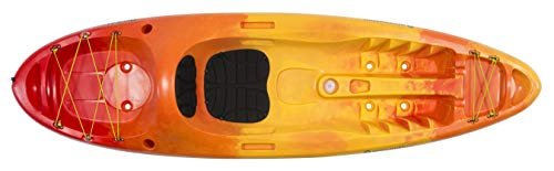 Perception Access 9.5′ Sit-On-Top Recreational Kayak for Adults – High-Back Seat & Rod Holders (Sunset) - Image 2