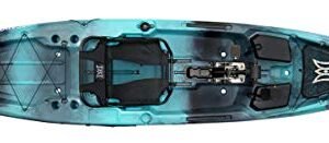Perception Pescador Pilot 12 Sit-On-Top Fishing Kayak – Pedal Drive, Adjustable Frame Seat & Tackle Storage (12′, Dapper)
