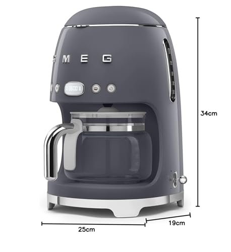 Smeg DCF02CRUK Drip Coffee Maker – 1.4 L, Aroma Selector, Auto-Start Timer, Anti-Drip System, Digital Display, Cream - Image 51