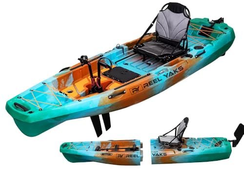 Radar Modular Fishing Kayak – 10 ft Sit-On-Top, Lightweight & Portable, 400 lb Capacity, Fin & Propeller Drive