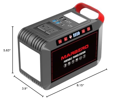 MARBERO M82 Portable Power Station – 88Wh/24000mAh Lithium Battery | 80W AC Output | Solar Rechargeable Backup Power Bank for Camping, Emergency, RV & Outdoor Use - Image 57
