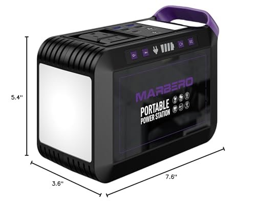 MARBERO M82 Portable Power Station – 88Wh/24000mAh Lithium Battery | 80W AC Output | Solar Rechargeable Backup Power Bank for Camping, Emergency, RV & Outdoor Use - Image 49