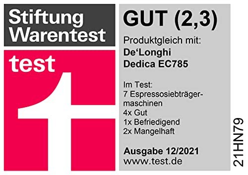 De'Longhi Dedica Style EC685.M Espresso Machine – Slim 15 cm Design, Milk Frother, 15-Bar Pressure, 1L Water Tank, Compatible with Ground Coffee & ESE Pods, Stainless Steel - Image 40