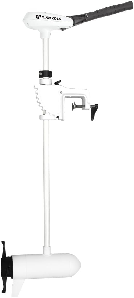 Minn Kota Riptide Transom 112 lb Thrust Hand-Control Trolling Motor, 52″ Shaft