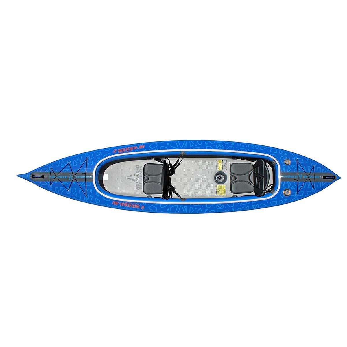 Advanced Elements AirVolution2™ 12′ Tandem Drop-Stitch Inflatable Kayak – Blue with Carry Bag - Image 7