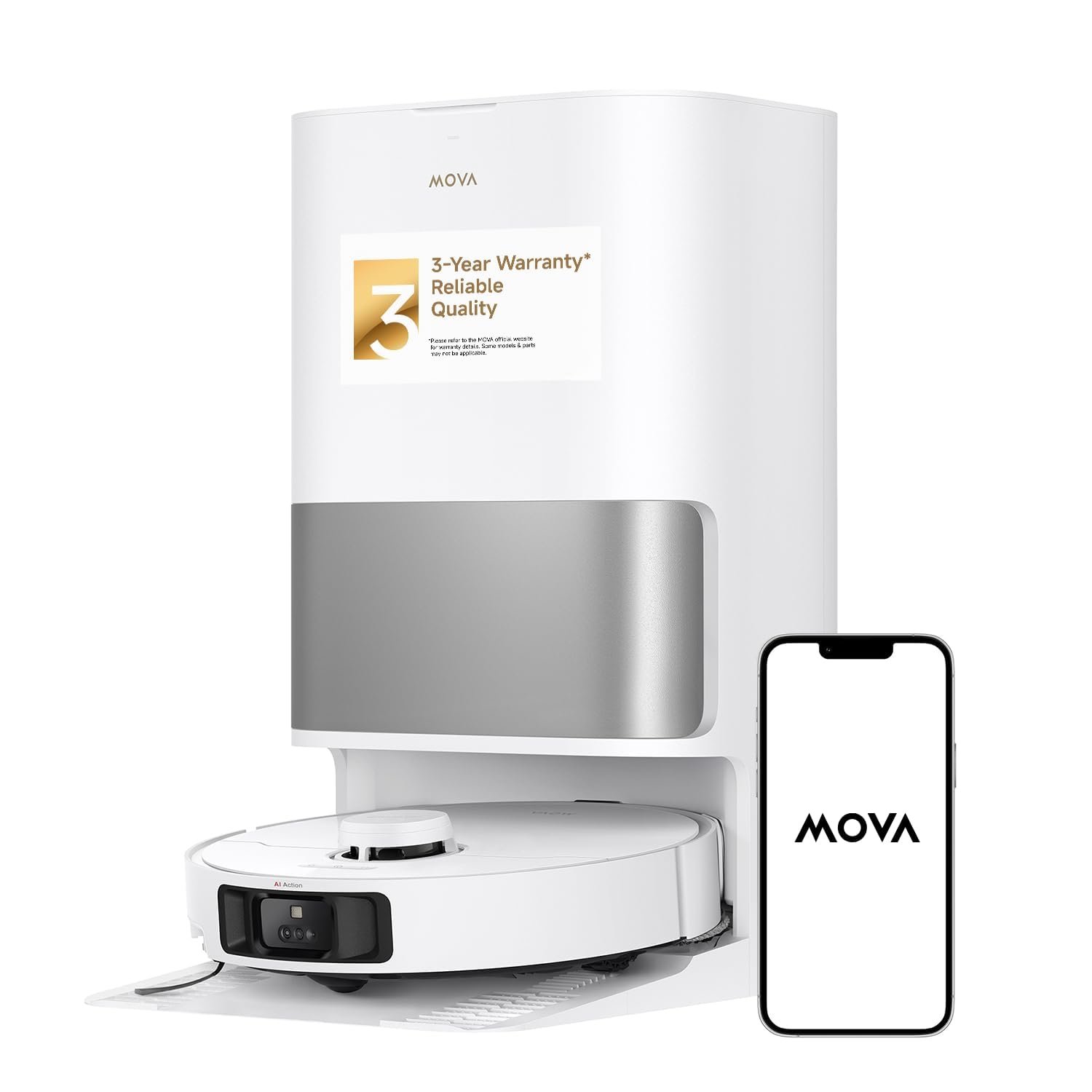 MOVA P10 Pro Ultra Robot Vacuum & Mop Combo | 13,000Pa Suction, 149℉ Mop Washing, Dual Spinning Mop, Auto Empty, App Control - Image 2