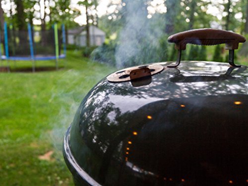 Weber Original Kettle Premium Charcoal Grill – 22-Inch Black BBQ with Hinged Cooking Grate, One-Touch Cleaning System, Heat Retention Lid, and Built-In Thermometer - Image 32