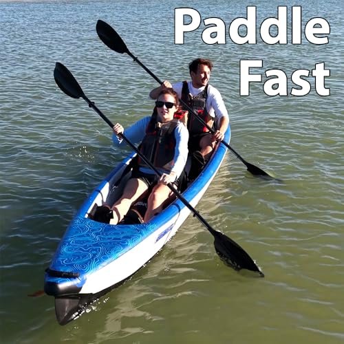 Sea Eagle RazorLite 393RL Inflatable Kayak – Ultra-Light Drop-Stitch Touring Kayak (Solo/Tandem) with FlexBrace2 Footrests, Tall Back Seat, Paddle, Pump & Backpack - Image 5