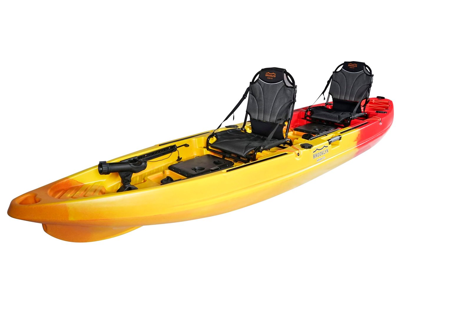 BKC Brooklyn 13.0 Pro Tandem 12′ 8″ Sit-On-Top Fishing Kayak – 2-3 Person HDPE Tandem Kayak with Dual Adjustable Seats & Rod Holders - Image 16