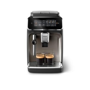 Philips Series 2200 Fully Automatic Espresso Machine with Milk Frother – EP2220/10, Ceramic Grinder, Matt Black