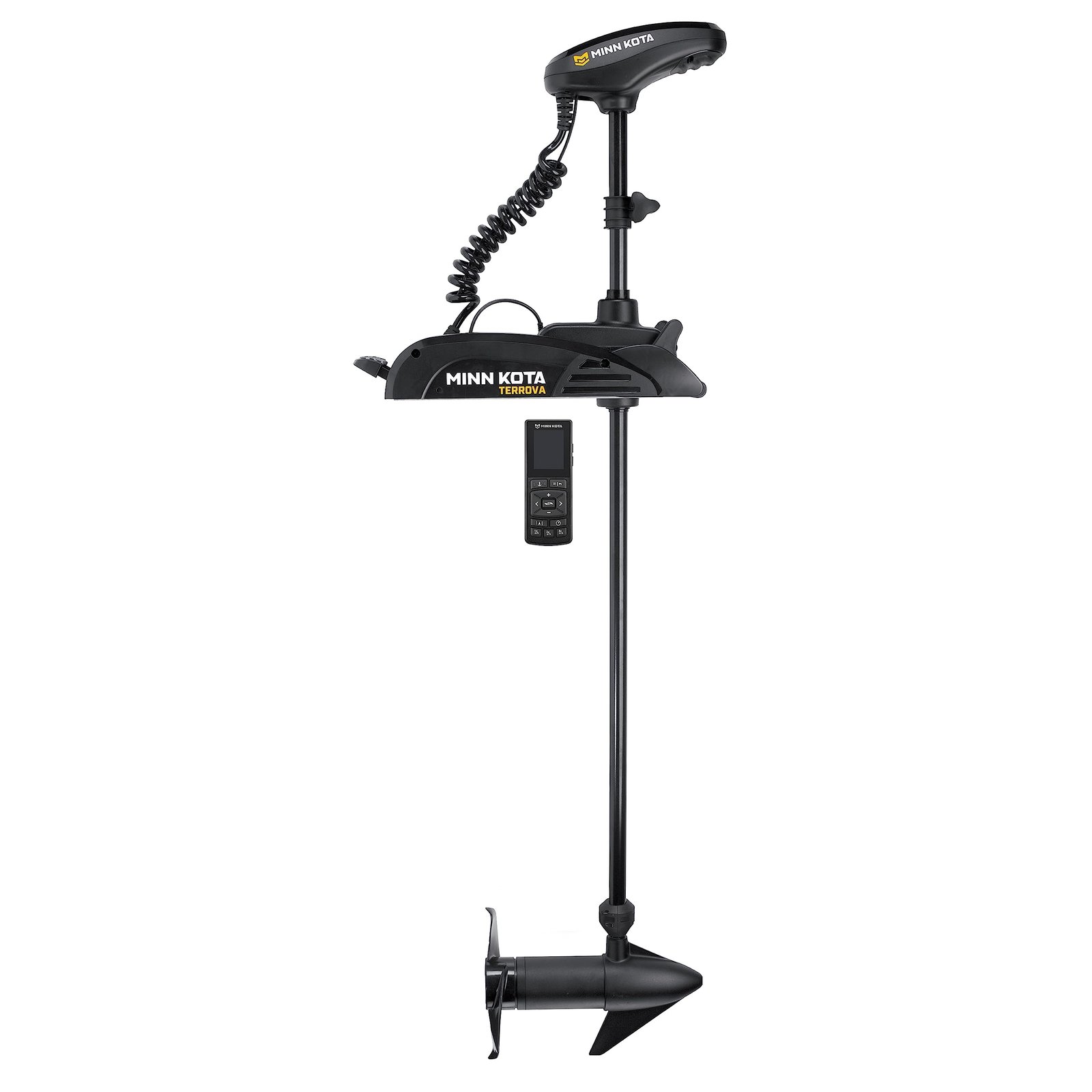 Minn Kota 1358350 Terrova 55 lb Thrust Brushless Bow-Mount Trolling Motor with Spot-Lock®, Wireless Remote, 54″ Shaft, Freshwater