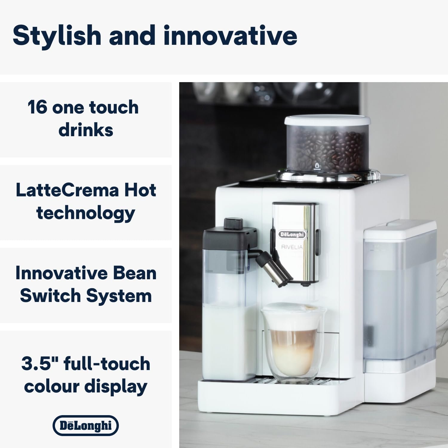 De'Longhi Rivelia – Bean-to-Cup Coffee Machine EXAM440.55.G - Image 12