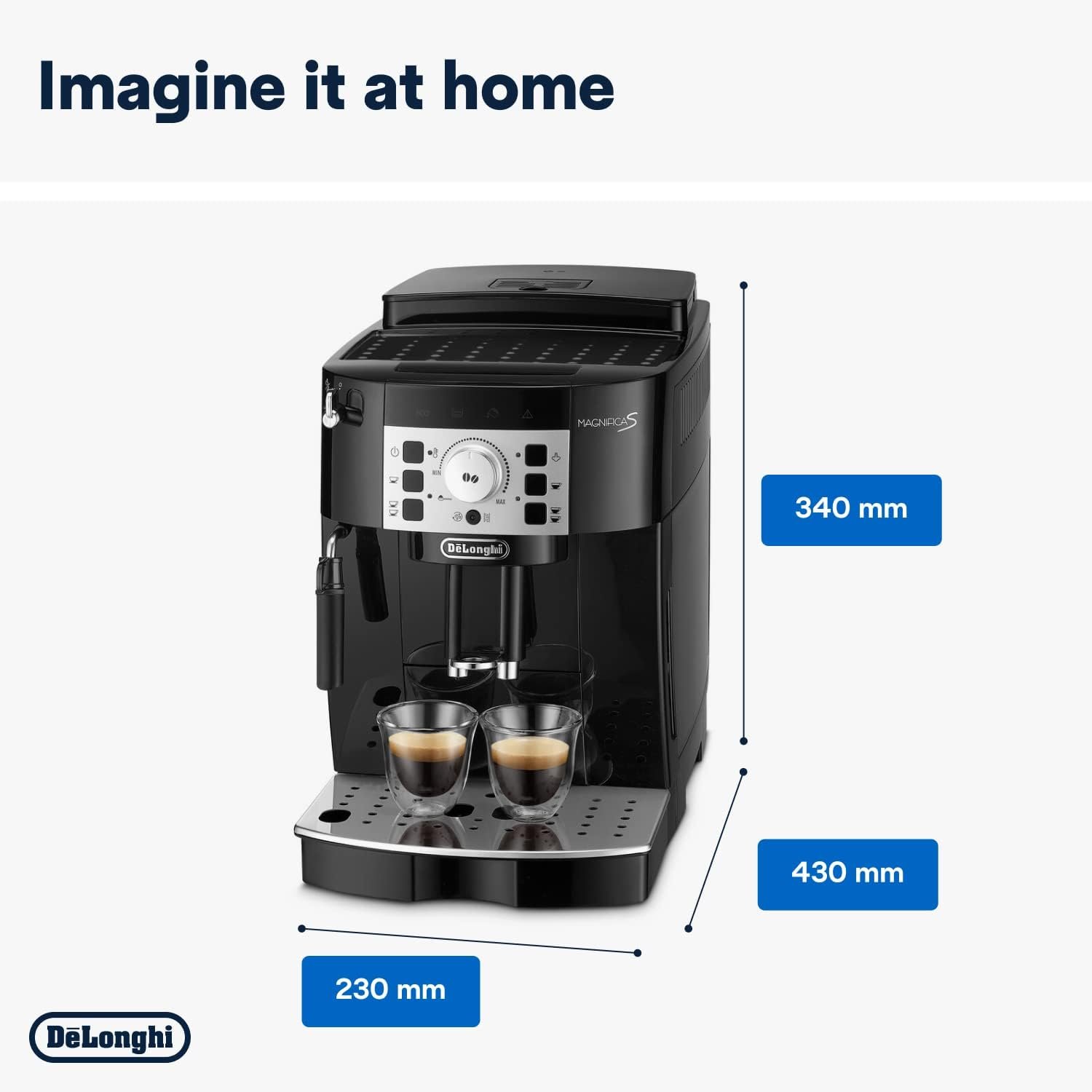 De'Longhi Magnifica S Automatic Bean-to-Cup Coffee Machine – ECAM22.110.B - Image 6