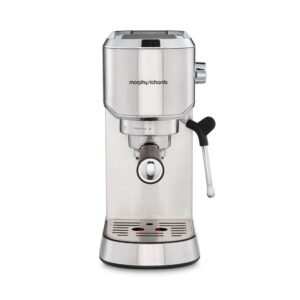 Morphy Richards Traditional Pump Espresso Machine & Automatic Milk Frother – 15 Bar Pressure