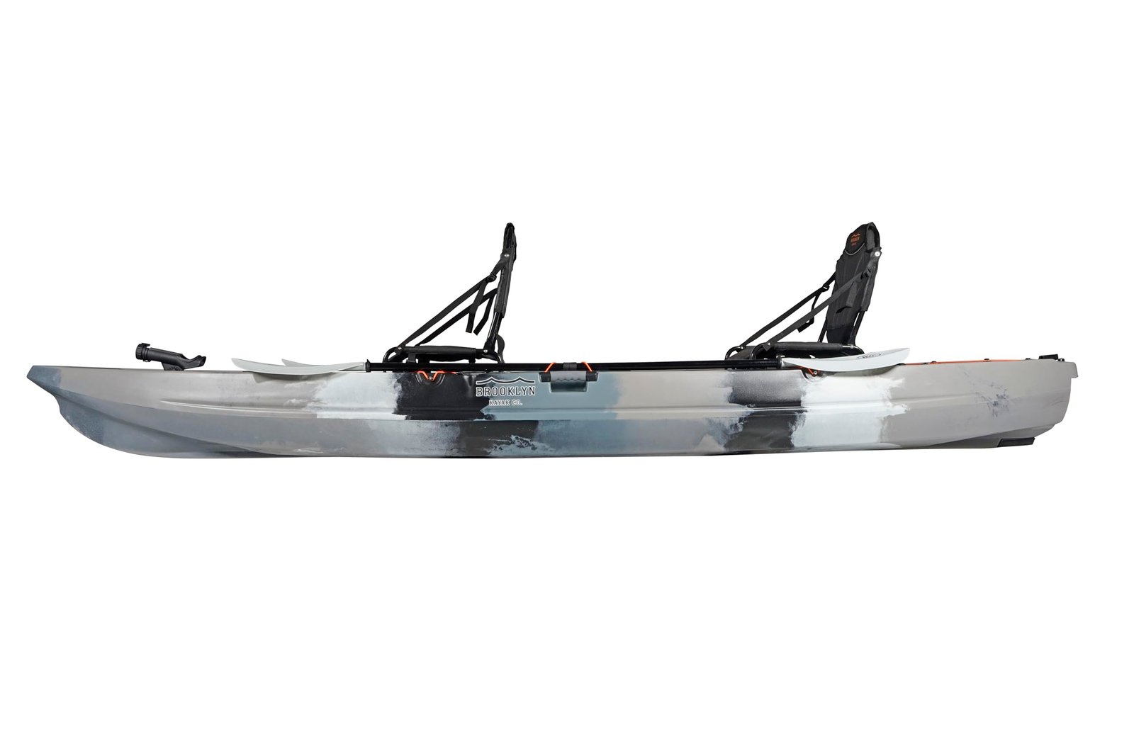 BKC Brooklyn 13.0 Pro Tandem 12′ 8″ Sit-On-Top Fishing Kayak – 2-3 Person HDPE Tandem Kayak with Dual Adjustable Seats & Rod Holders - Image 7