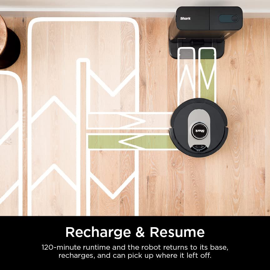 Shark UR2500SR AI Ultra Robot Vacuum with Self-Empty Base, 30-Day Bagless Capacity, LIDAR Navigation, Smart Mapping, Pet Hair Pickup, Alexa/WiFi Compatible, Black/Silver - Image 27