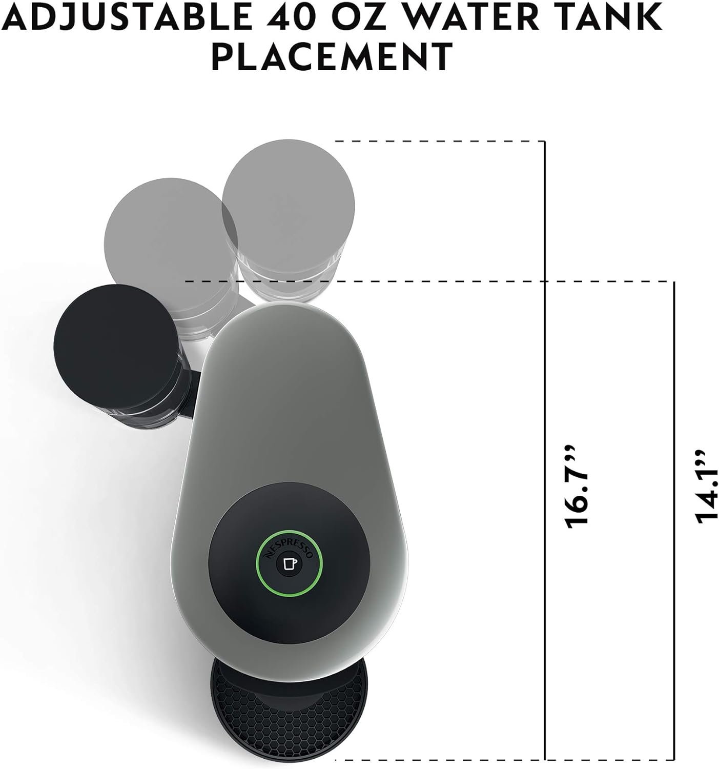 Nespresso VertuoPlus Coffee & Espresso Maker by De'Longhi – Grey | 4 Brew Sizes, 1.18L Removable Tank, Centrifusion Technology - Image 18