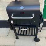 CosmoGrill Outdoor XL Charcoal Smoker BBQ Grill – Adjustable Charcoal Pan, Built-in Thermometer, 2 Side Tables, Chimney & Wheels – Portable Garden Barbecue Smoker photo review