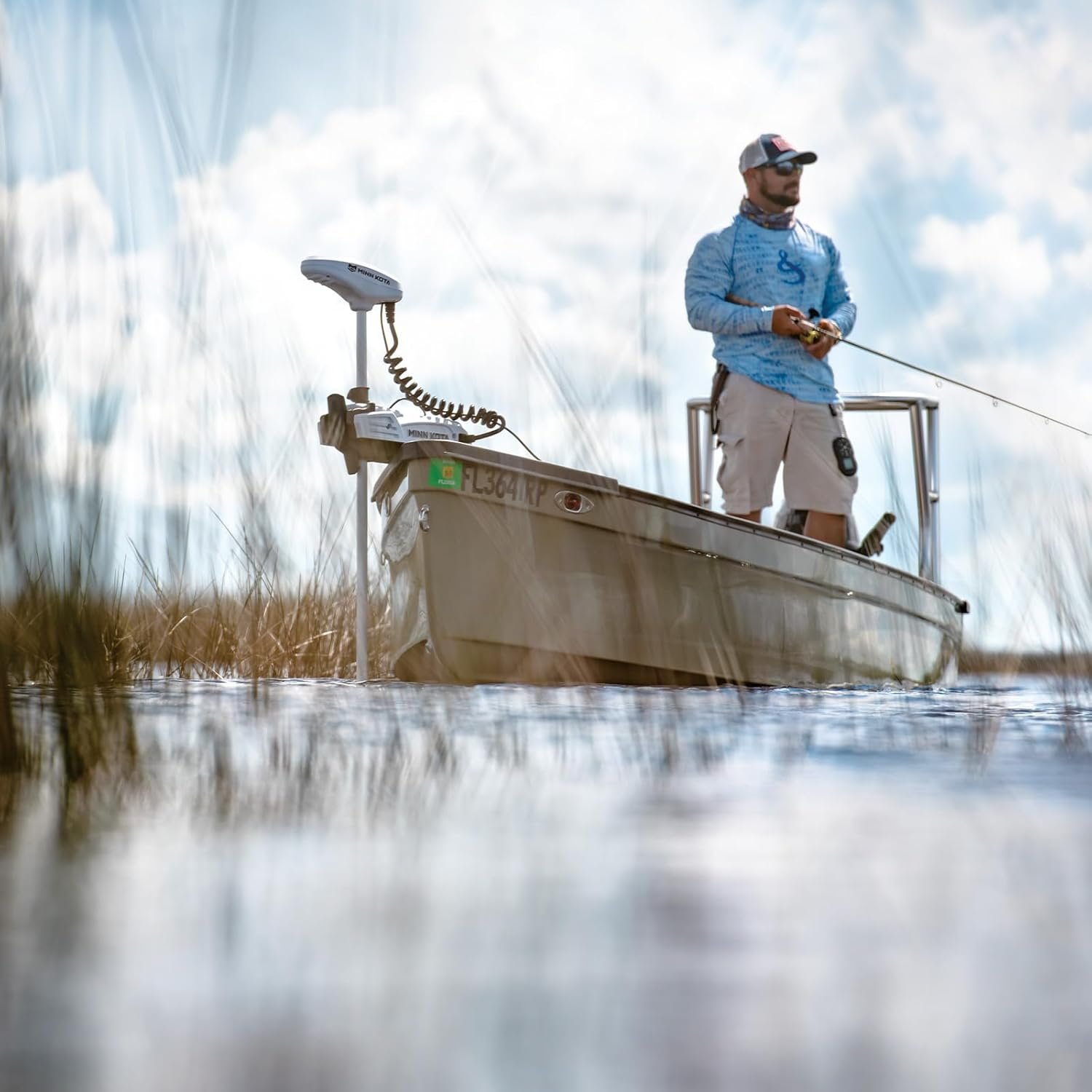 Minn Kota 1363575 Riptide PowerDrive 55 lb Thrust Micro Remote Bow-Mount Trolling Motor, 54″ Shaft, Saltwater - Image 5