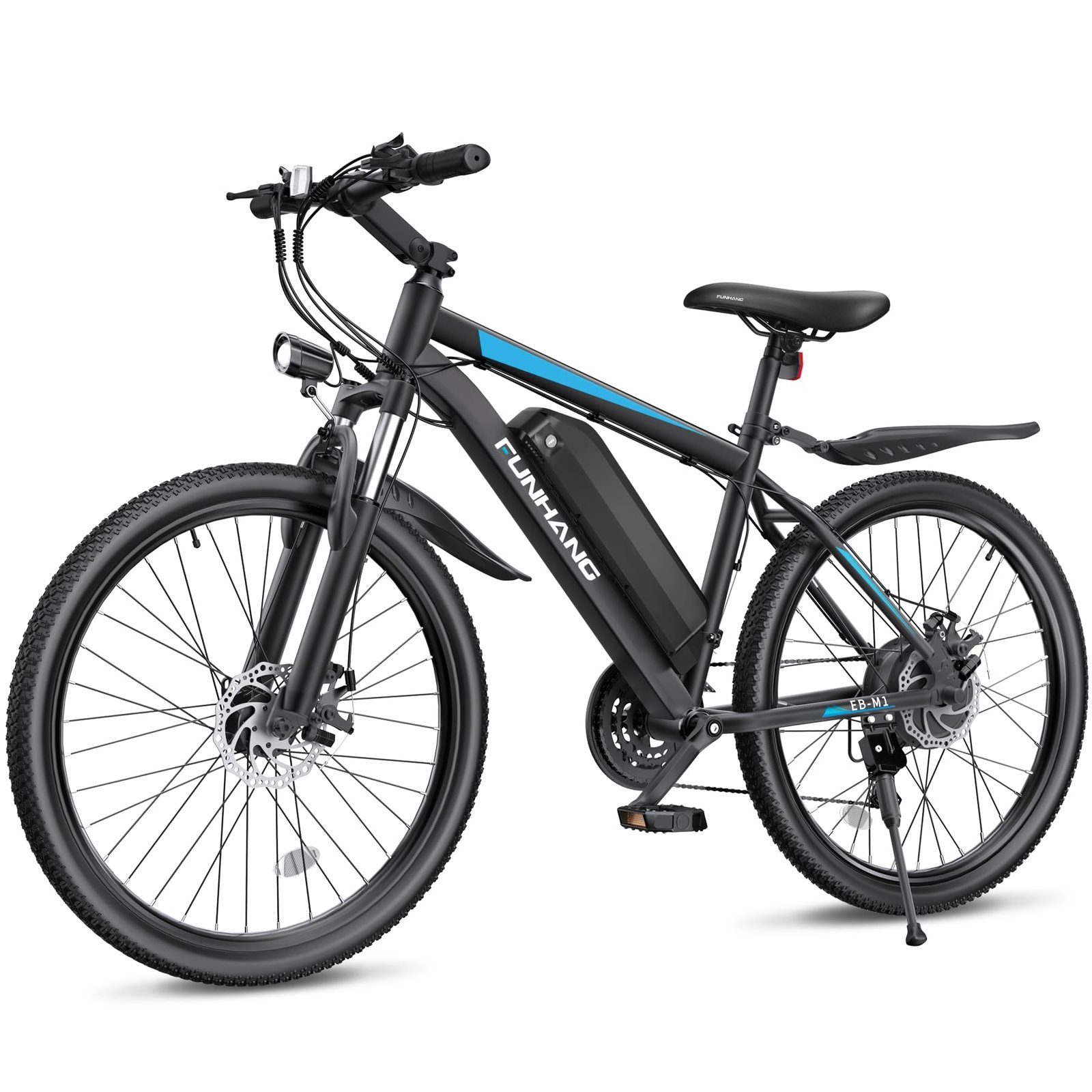 Funhang EB-M1 26″ Electric Mountain Bike – 500 W (1 000 W peak) motor, 48 V 374 Wh removable battery, 35 km h⁻¹ top-speed, up to 80 km range - Image 2