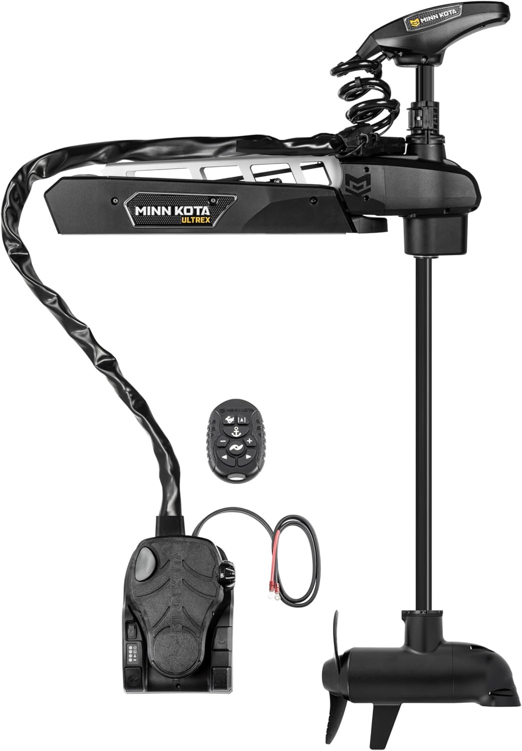 Minn Kota 1368900 Ultrex Quest 90/115 lb Thrust Brushless Bow-Mount Trolling Motor with Dual Spectrum CHIRP Sonar, Micro Remote, 45″ Shaft, Freshwater