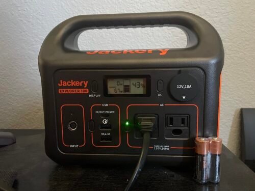 Jackery Explorer 300 Portable Power Station – 293Wh Lithium Battery Backup, 300W AC Output, Solar Generator Compatible, Fast Recharge via USB-C & Wall, Ideal for Camping, Travel & Emergency Power photo review