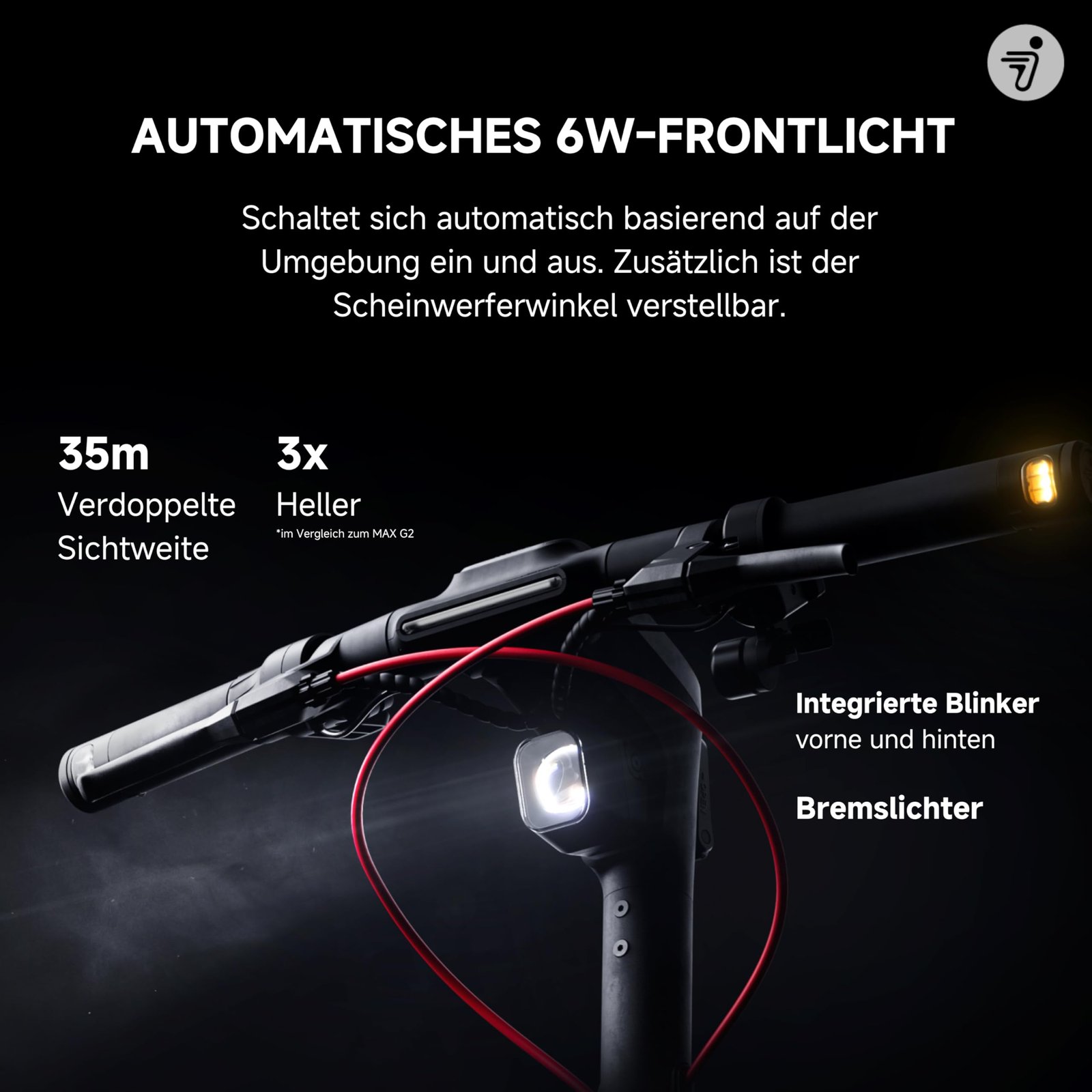 Segway-Ninebot MAX G2 D Electric Scooter for Adults – 70 km Range, 20 km/h Speed, Dual Suspension, Apple Find My, Road-Legal (EU) - Image 18