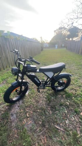 Ridstar Q20 20″ Fat-Tyre Electric Dirt Bike – Peak 1500 W motor, 48 V 15.6 Ah battery (30-75 mi range), 30 mph top-speed photo review