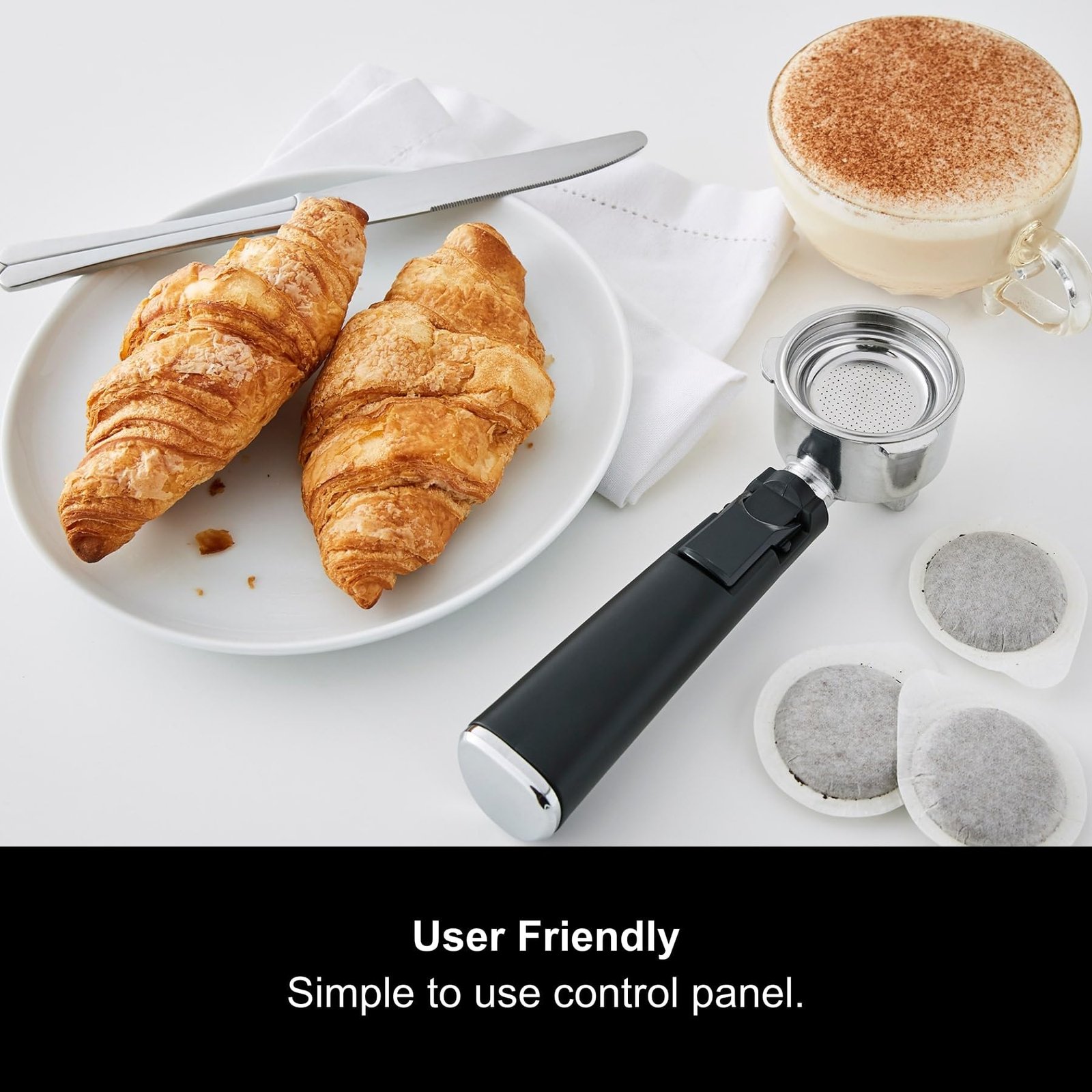 Morphy Richards Traditional Pump Espresso Machine & Automatic Milk Frother – 15 Bar Pressure - Image 9