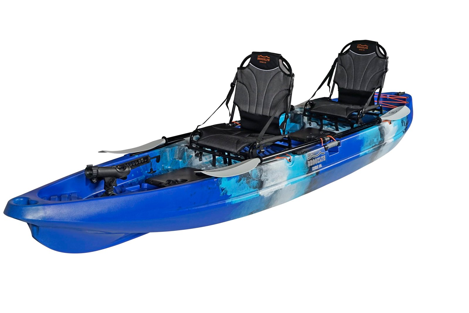 BKC Brooklyn 13.0 Pro Tandem 12′ 8″ Sit-On-Top Fishing Kayak – 2-3 Person HDPE Tandem Kayak with Dual Adjustable Seats & Rod Holders - Image 30