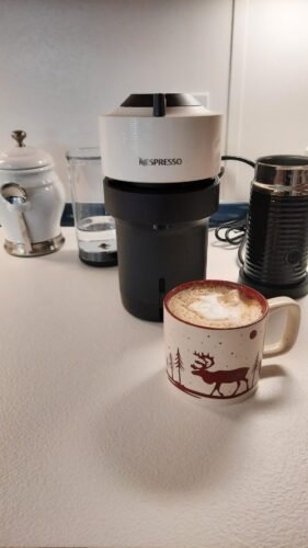 Nespresso Vertuo Pop+ Coffee & Espresso Maker by Breville – Coconut White | 5 Brew Sizes, 0.74L Removable Tank, Compact & Sustainable Design photo review