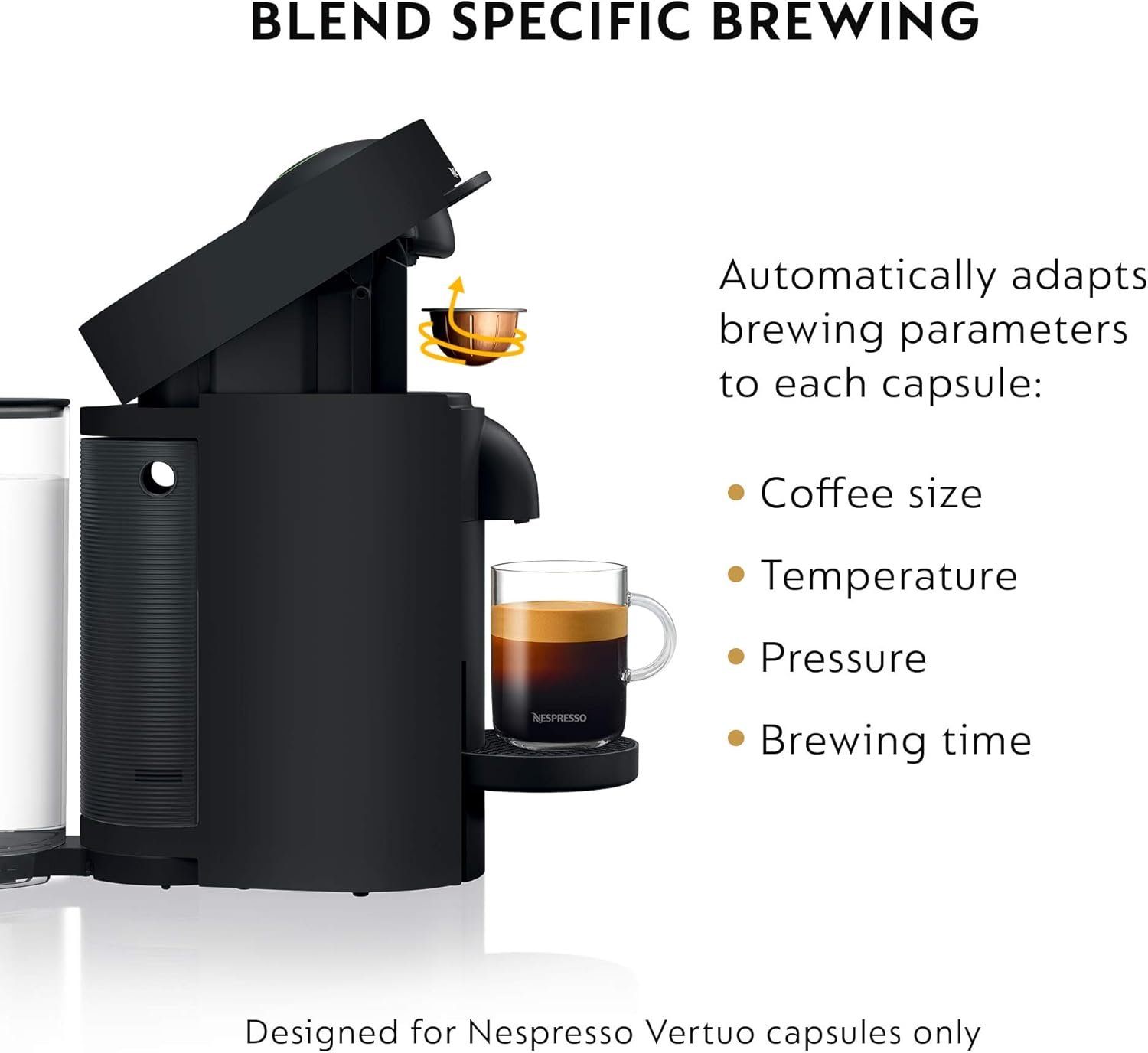 Nespresso VertuoPlus Coffee & Espresso Maker by De'Longhi – Grey | 4 Brew Sizes, 1.18L Removable Tank, Centrifusion Technology - Image 63