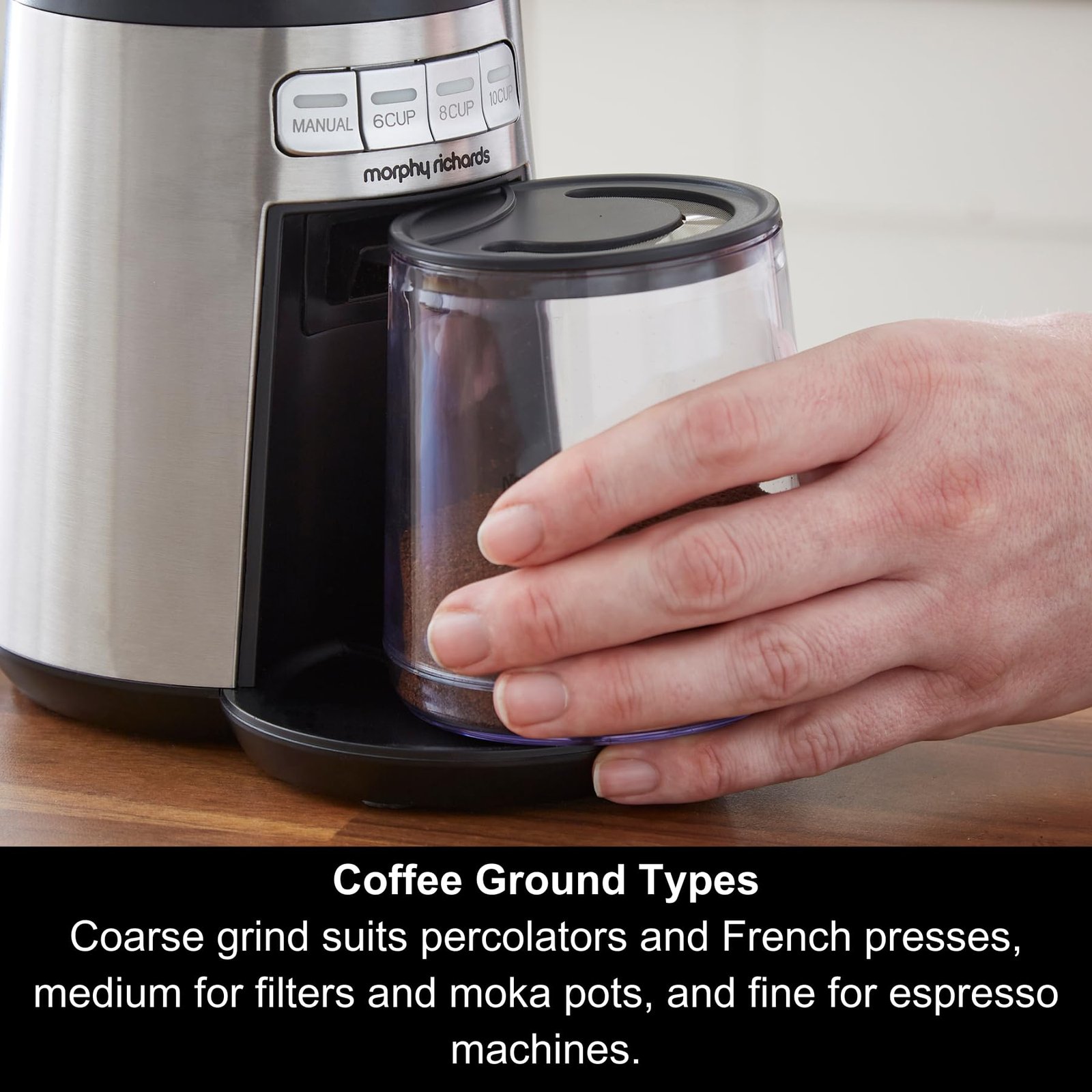 Morphy Richards Traditional Pump Espresso Machine & Automatic Milk Frother – 15 Bar Pressure - Image 20