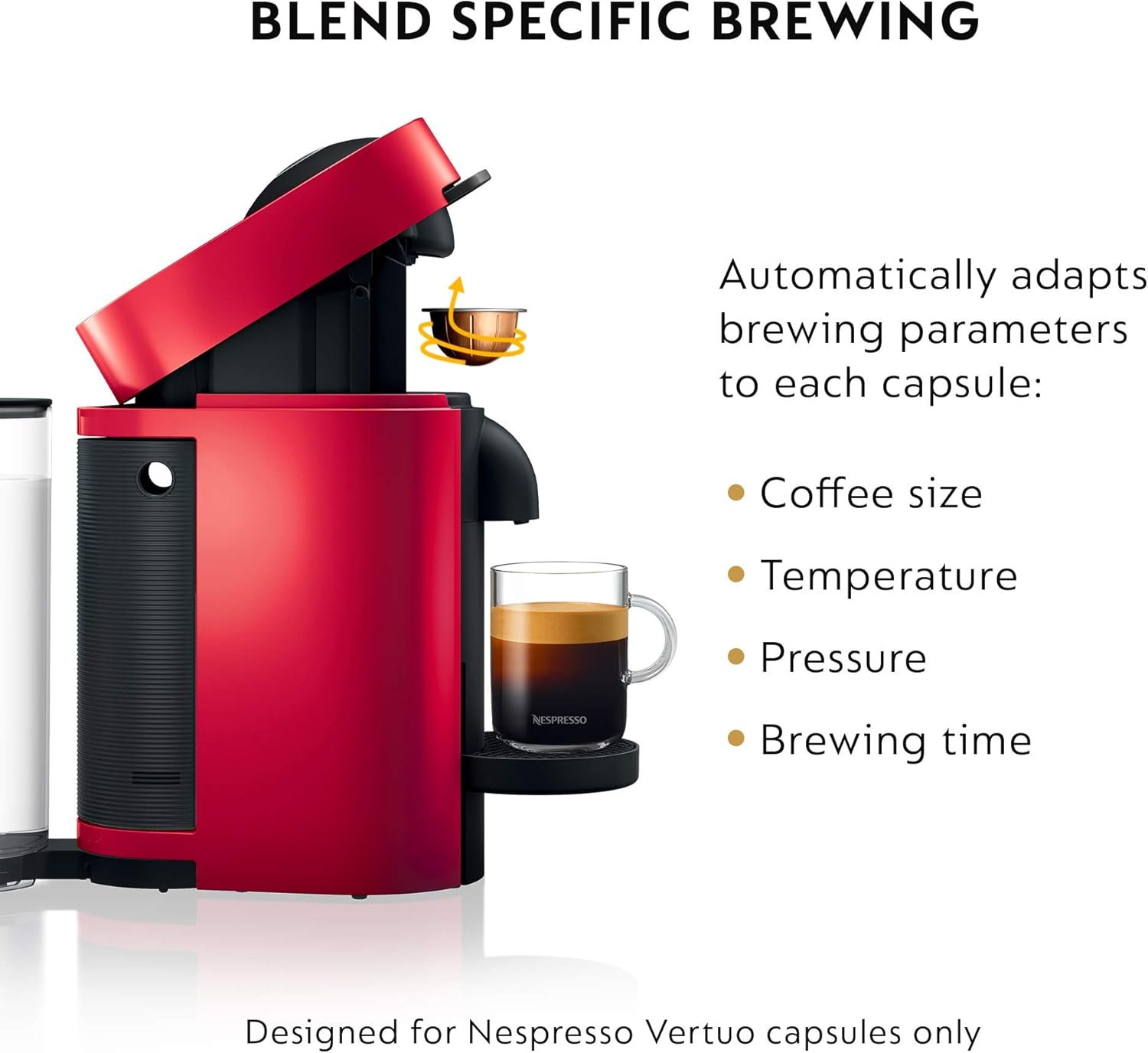 Nespresso VertuoPlus Coffee & Espresso Maker by De'Longhi – Grey | 4 Brew Sizes, 1.18L Removable Tank, Centrifusion Technology - Image 47