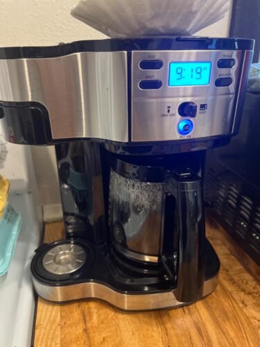 Hamilton Beach 2-Way Coffee Maker – 12-Cup Programmable Drip Machine & Single Serve Brewer, Auto Pause & Pour, Eco-Friendly, Dual Water Reservoirs, Black (49980R) photo review