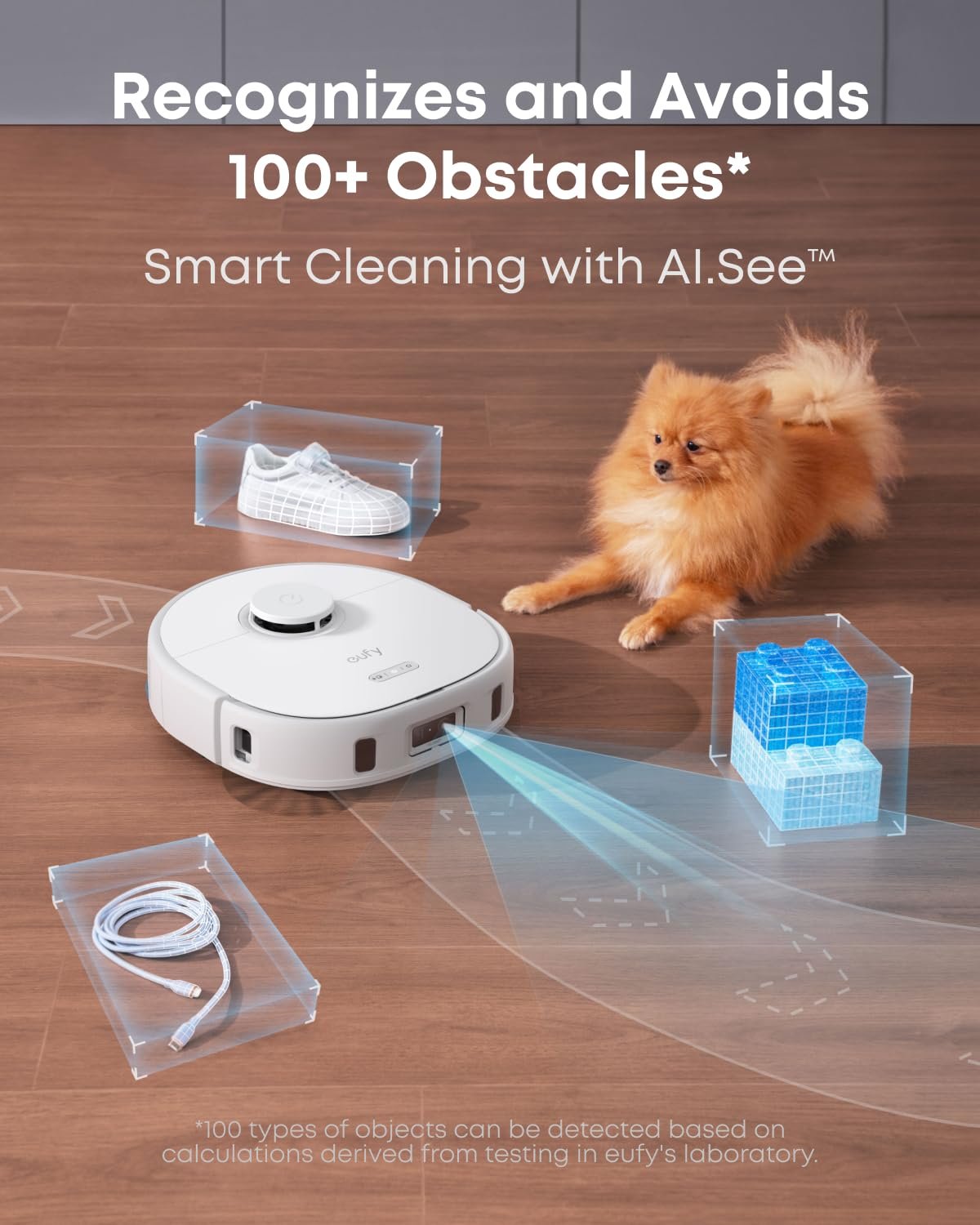 eufy X10 Pro Omni Robot Vacuum and Mop Combo, 8,000Pa Suction, Self-Emptying, Auto Mop Washing & Drying, Dual Auto-Lift Mops, AI Obstacle Avoidance, Black - Image 10