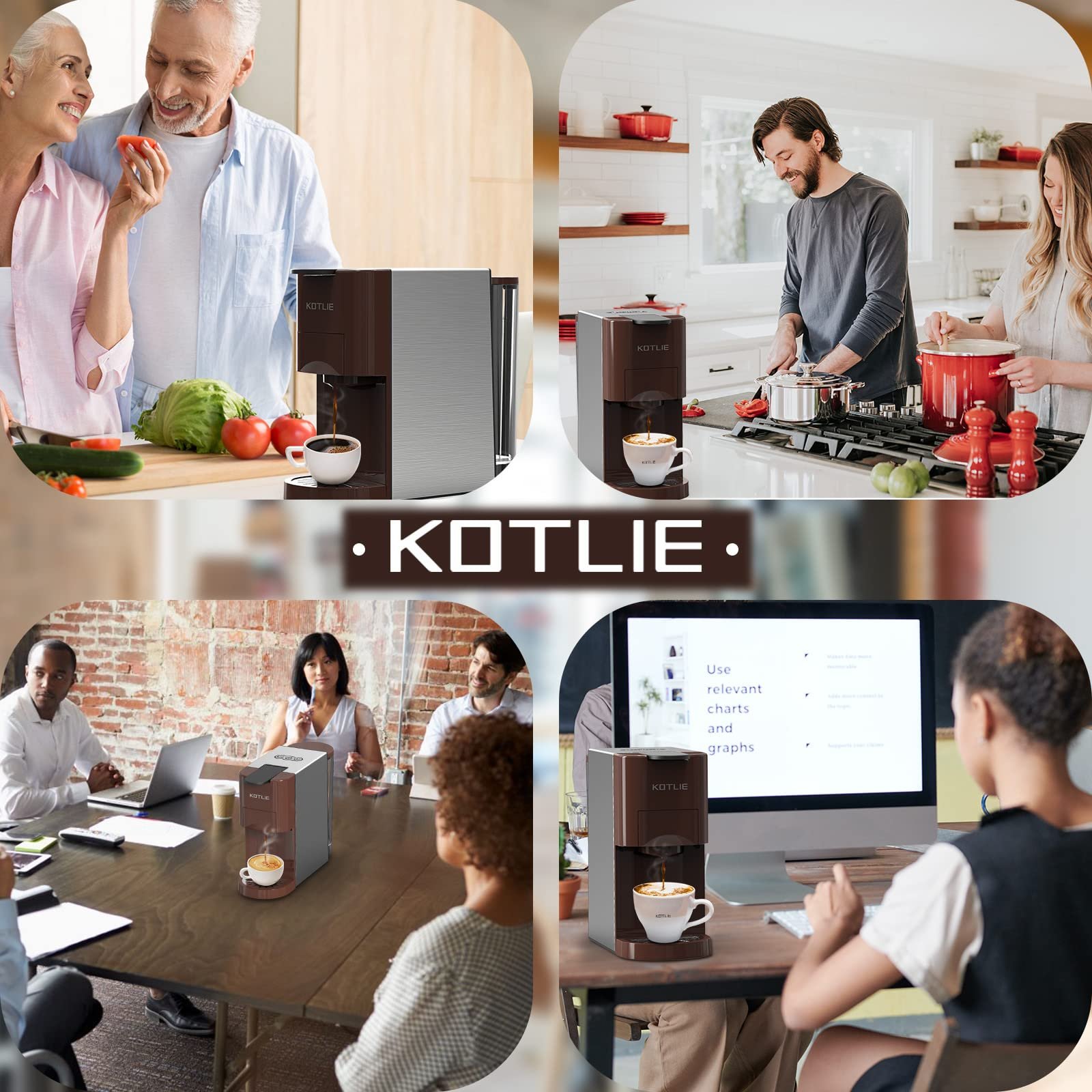 KOTLIE AC-513HF 5-in-1 19-Bar Multi-Capsule Espresso Machine – Compatible with Nespresso Original, Dolce Gusto, Lavazza Mio, L’OR, Ground & ESE Pods - Image 35