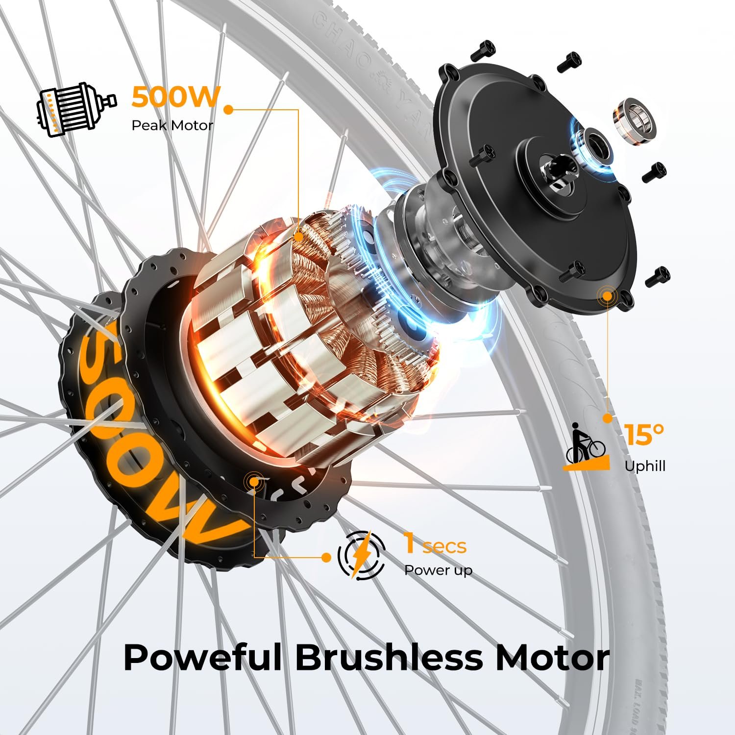 Jasion EB5 26″ / 66 cm Electric Bike – 350 W Motor, Removable 36 V Battery, 40 mi / 64 km Range - Image 38