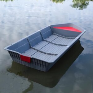 LECARDIO Folding Fishing Kayak for 1–2 Persons – Portable Modular PPR Boat with Bow Air Compartment & Outboard Motor Mount, High Stability