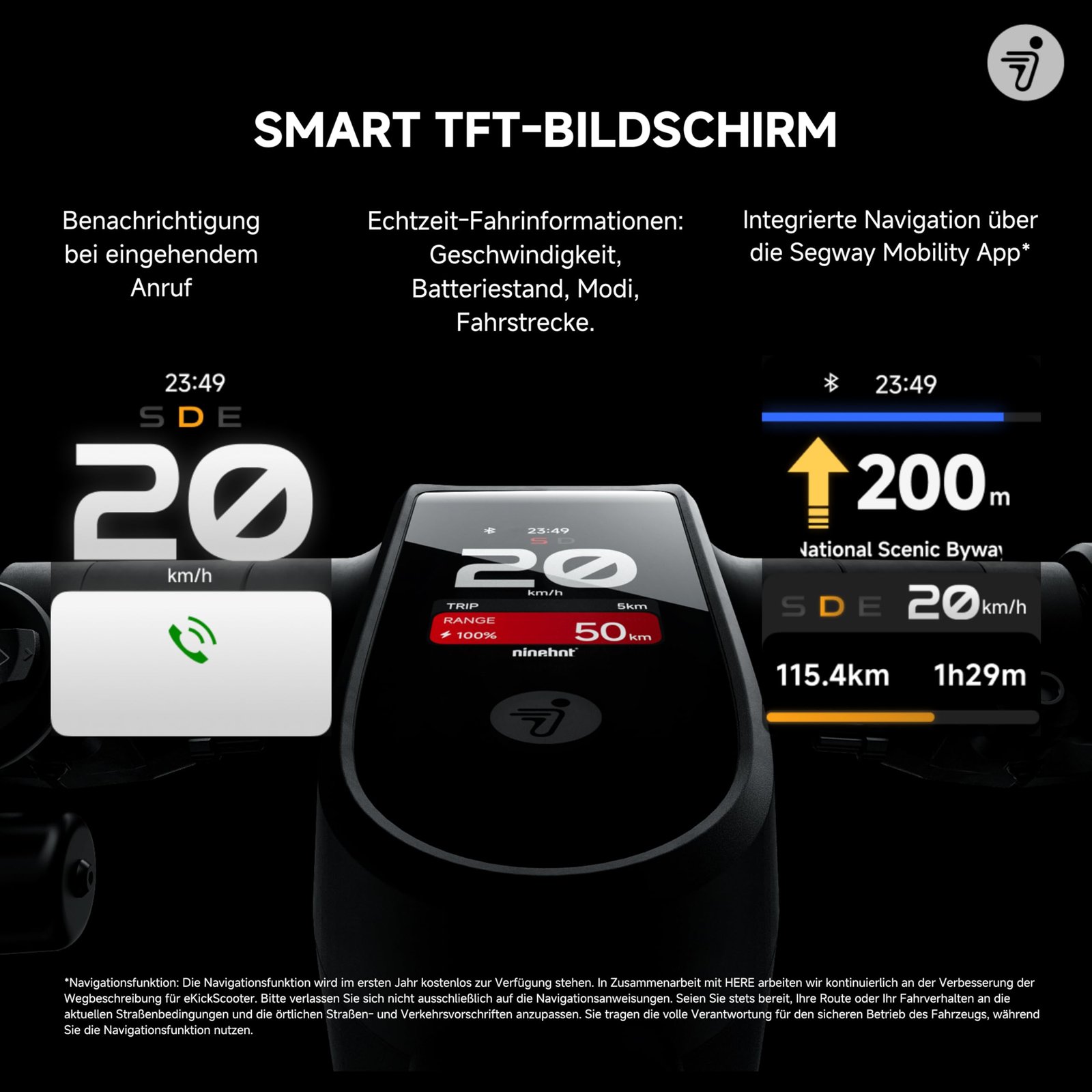 Segway-Ninebot MAX G2 D Electric Scooter for Adults – 70 km Range, 20 km/h Speed, Dual Suspension, Apple Find My, Road-Legal (EU) - Image 13