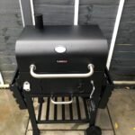 CosmoGrill Outdoor XL Charcoal Smoker BBQ Grill – Adjustable Charcoal Pan, Built-in Thermometer, 2 Side Tables, Chimney & Wheels – Portable Garden Barbecue Smoker photo review