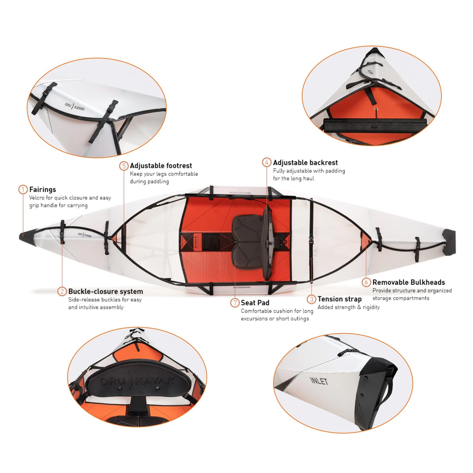 Oru Kayak Inlet – 9’8″ Foldable Origami Kayak for Lakes & Rivers, 20 lbs, 275 lb Capacity - Image 30