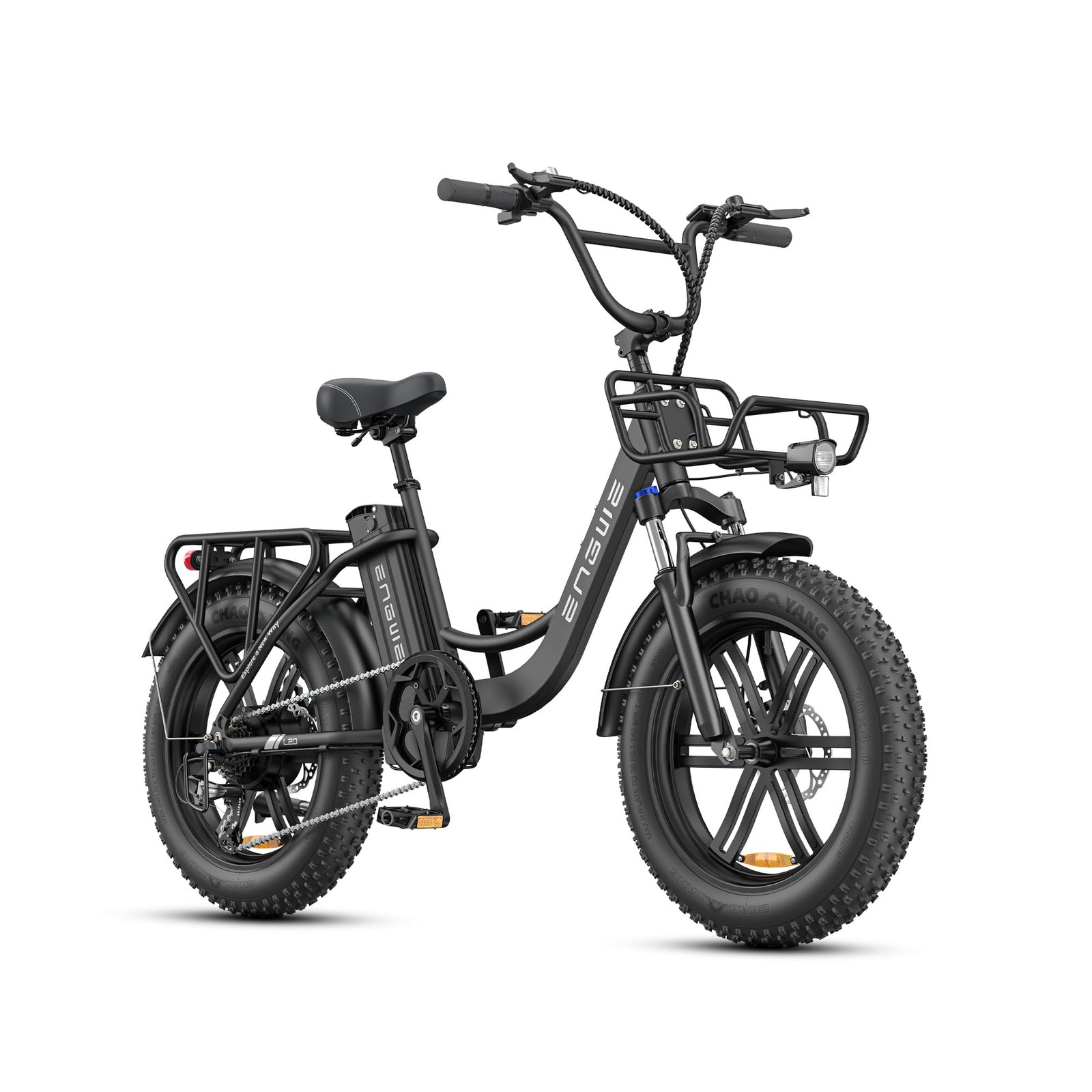 ENGWE L20 BOOST 20″ / 508 mm Fat-Tyre E-Bike – 250 W Motor, 48 V 13 Ah Battery, 75 Nm Torque, 150 km / 93 mi Range