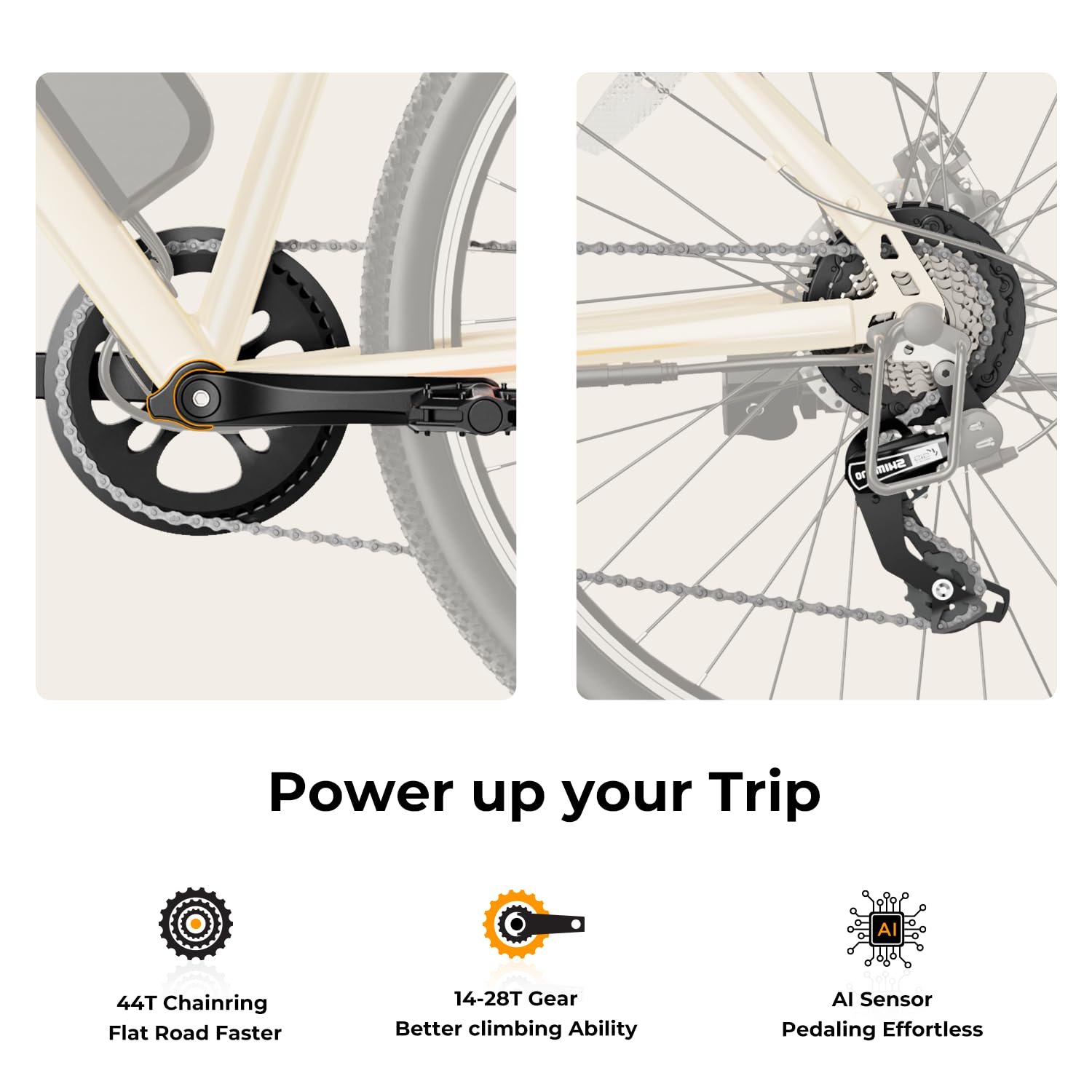 Jasion EB5 26″ / 66 cm Electric Bike – 350 W Motor, Removable 36 V Battery, 40 mi / 64 km Range - Image 32