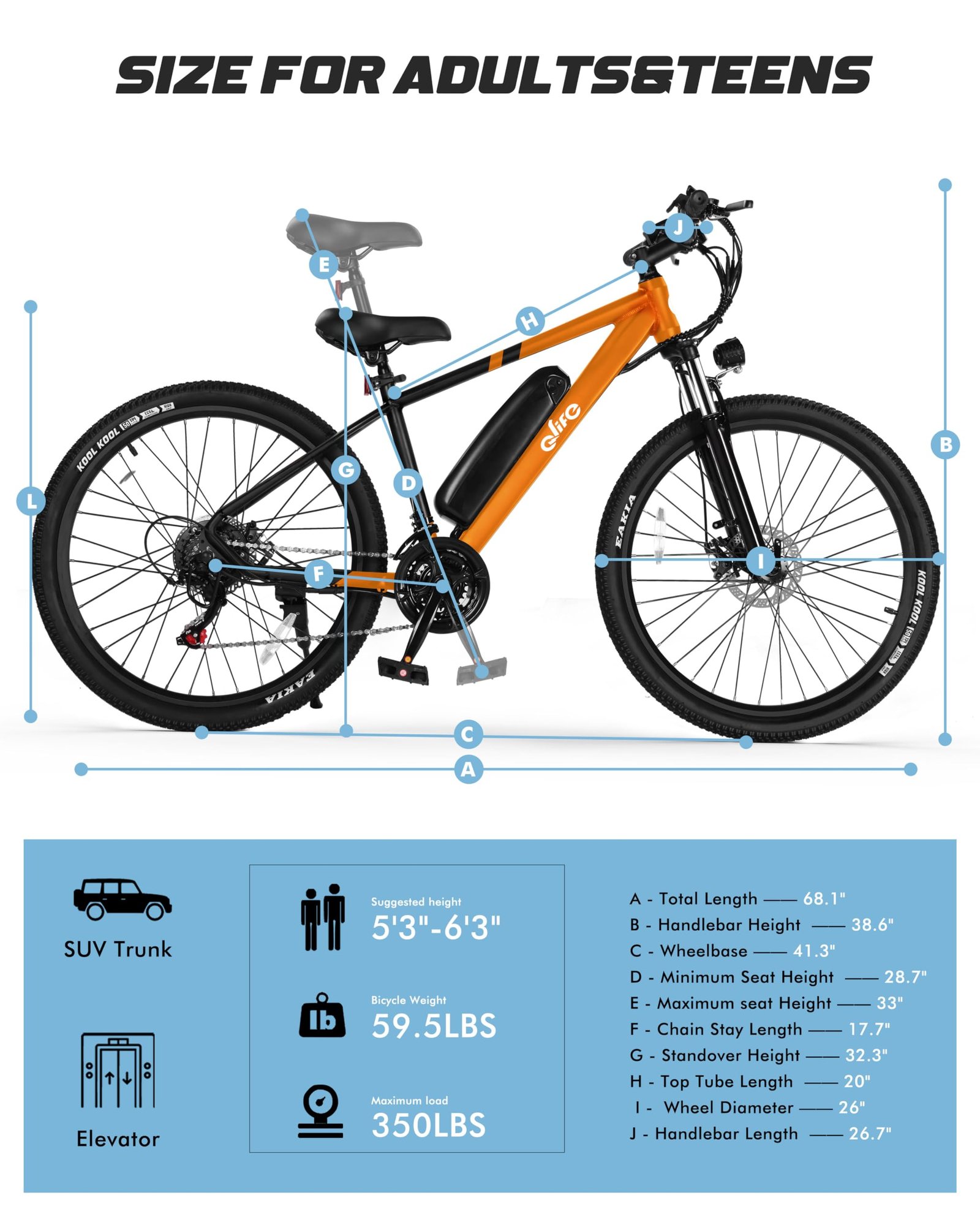 Racer Electric Bike for Adults - 21-Speed Mountain Lightweight Ebike with Peak 750W 22MPH Brushless Motor, 375Wh Removable Battery, 26X2.1 Tire Step Over E-MTB, Up to 40 Miles - Image 86