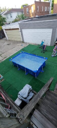 Intex 9.8ft x 6.6ft x 29.5in (300cm x 201cm x 75cm) Rectangular Above Ground Pool with Metal Frame & Flow Control Valve – Easy Setup Family Backyard Pool – 4,500L Capacity – Blue photo review