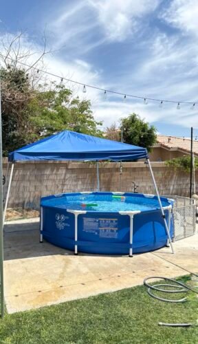 Intex 28211EH Metal Frame Pool Set – 12ft (3.66m) x 30in (76cm) Round Above Ground Swimming Pool with 530 GPH Pump – 1,718 Gallon (6,504L) Capacity – 3-Ply Puncture-Resistant PVC – Rust-Resistant Frame photo review