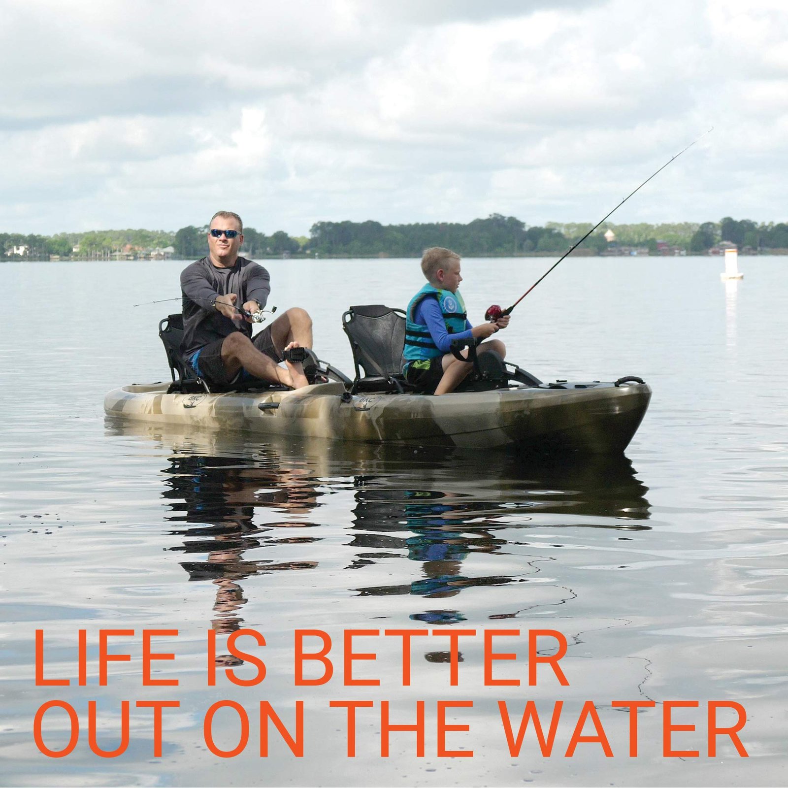 BKC Brooklyn 13.0 Pro Tandem 12′ 8″ Sit-On-Top Fishing Kayak – 2-3 Person HDPE Tandem Kayak with Dual Adjustable Seats & Rod Holders - Image 28