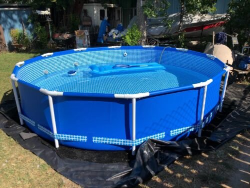 Intex 28211EH Metal Frame Pool Set – 12ft (3.66m) x 30in (76cm) Round Above Ground Swimming Pool with 530 GPH Pump – 1,718 Gallon (6,504L) Capacity – 3-Ply Puncture-Resistant PVC – Rust-Resistant Frame photo review